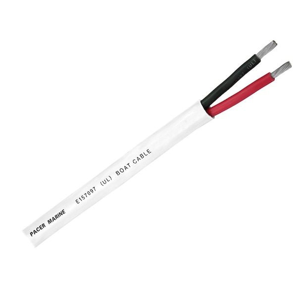 Pacer Duplex 2 Conductor Cable, 100', 16/2 AWG, Red, Black